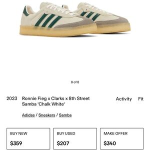 Adidas Samba Ronnie Fieg X Clarks